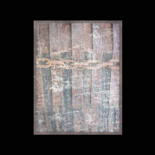 Papier scrapbook de clôture métallique enchaînée (Créateur téléchargé)