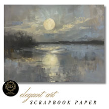 Papier scrapbook de paysage à l'aquarelle au clair