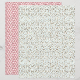 Papier scrapbook en dentelle florale Coquette Vint