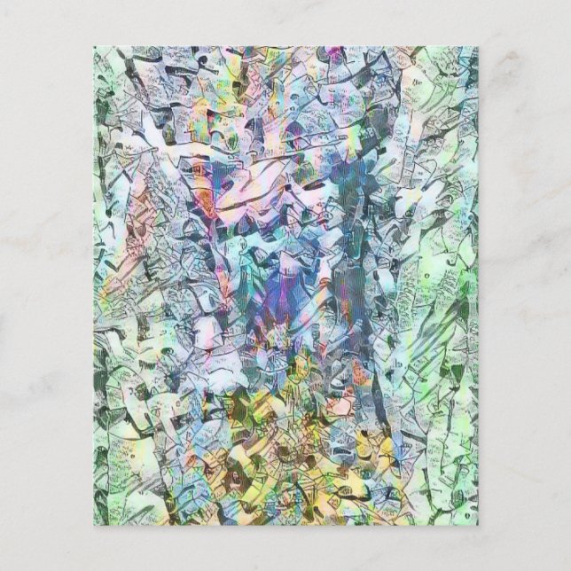 Papier scrapbook en lambeaux colorés (Devant)