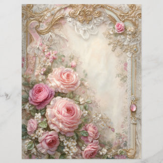 Papier scrapbook journal vintage Roses roses roses