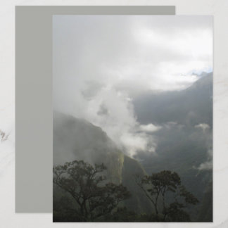 Papier scrapbook Nuages Gris et Brumeux