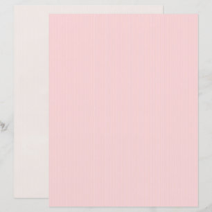 Papier scrapbook rayé rose Coquette vintage