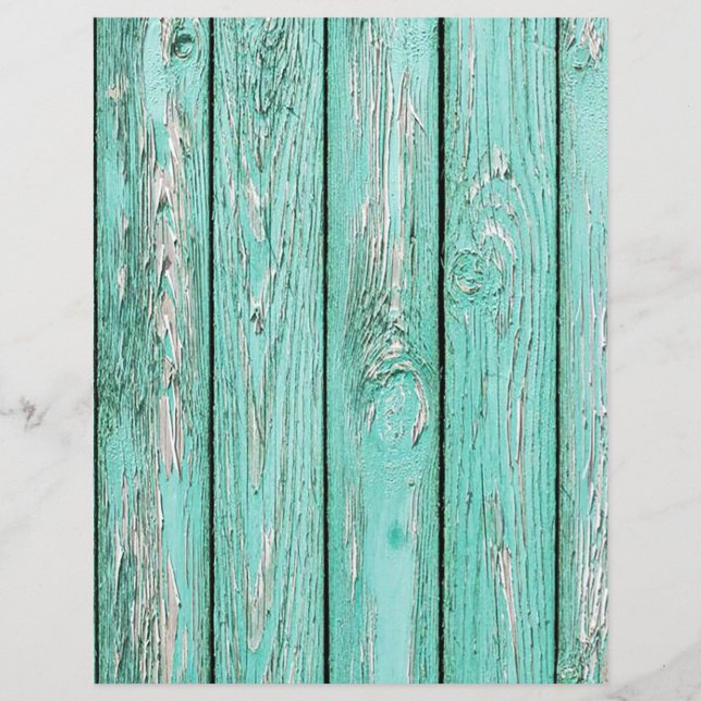 Papier scrapbook texture en bois vert rustique (Devant)
