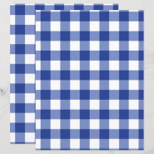 Papier scrapbooking à carreaux gingham bleu moyen