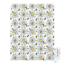 Papier scrapbooking Abeilles & Pâquerettes