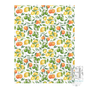 Papier scrapbooking de fruits d'agrumes