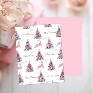 Papier scrapbooking de Noël Renne Pastel