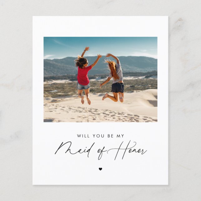 Papier Script moderne Serez-vous ma servante d'honneur Ph (Devant)