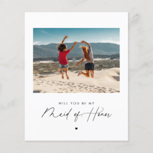 Papier Script moderne Serez-vous ma servante d'honneur Ph