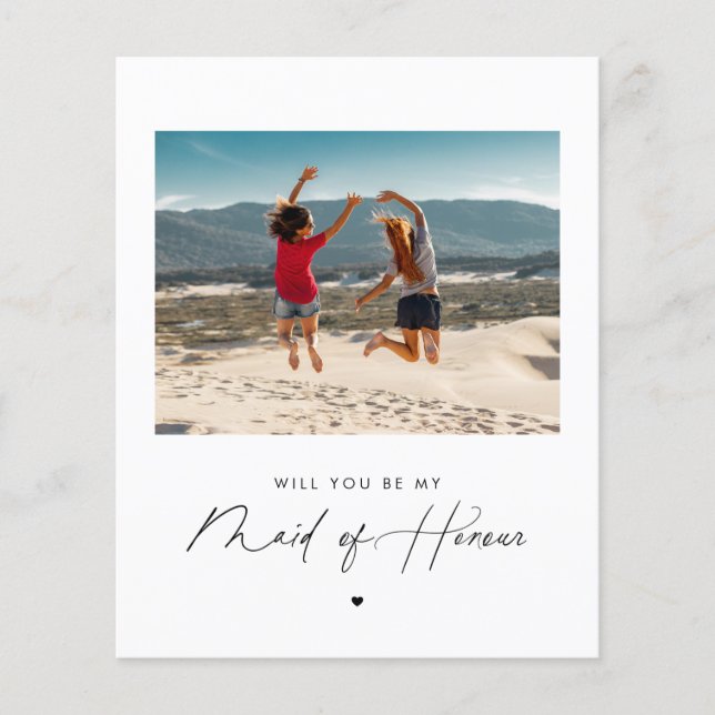 Papier Script moderne Serez-vous ma servante d'honneur Ph (Devant)