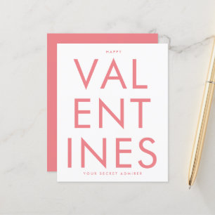 Papier Secret Admirer PINK BLUSH FUN HEART personnalisé H