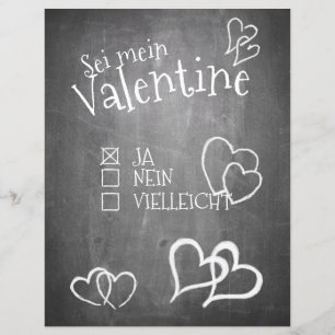 Papier Sei mein Valentine