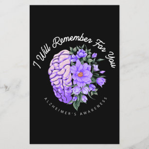 Papier Sensibilisation à la maladie d'Alzheimer Je me sou