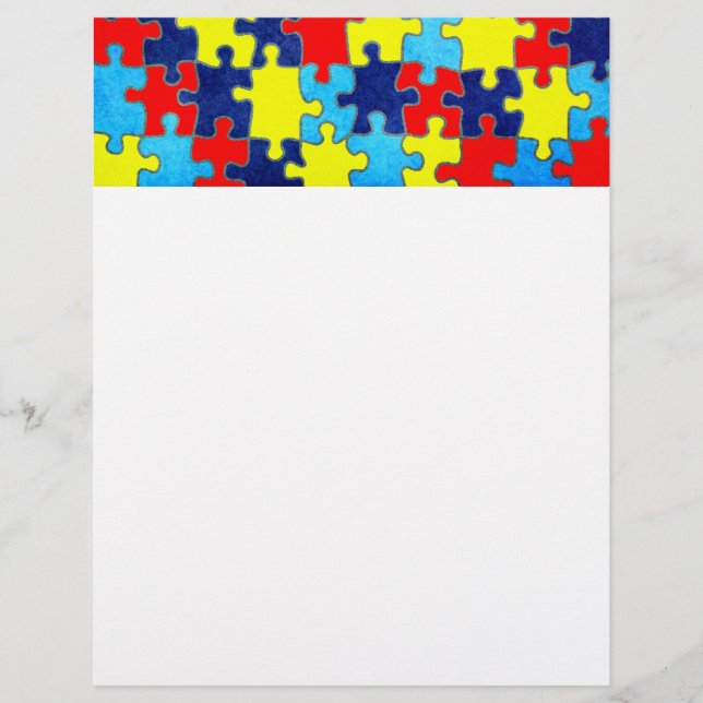 Papier Sensibilisation sur l'autisme-Puzzle par Shirley T (Devant)