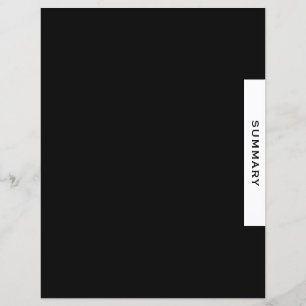Papier Séparateur de section de classeur de projet Résu