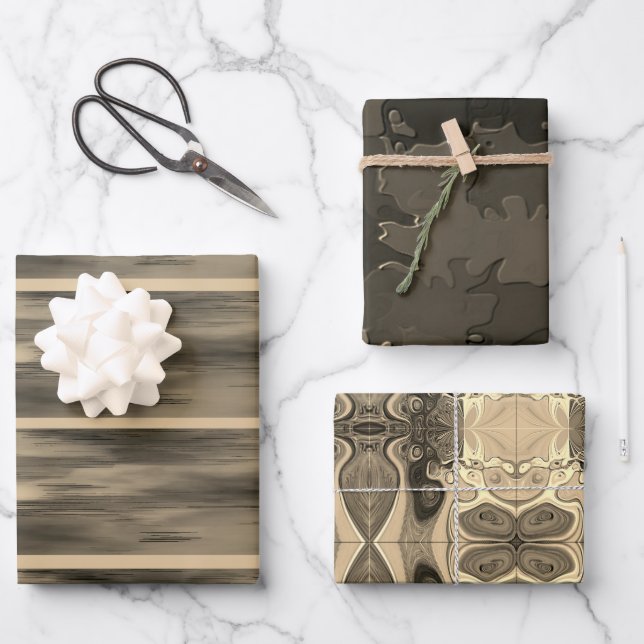 Papier "Sepia Touch" Papier à enveloppement Plat S (Recto)