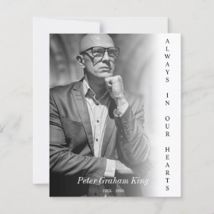 Papier Service de commémoration funéraire bon marché BW P