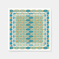 Serviette colorée avec motif en tissu africain