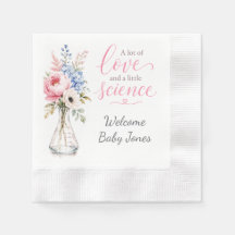 Serviette de Baby Shower qui met en avant le parco