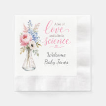 Serviette de fête prénatale qui met en valeur le p