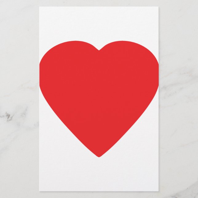 Papier signe cardiaque rouge (Devant)