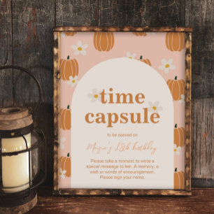 Papier Signe de la capsule horaire Citrouille modifiable
