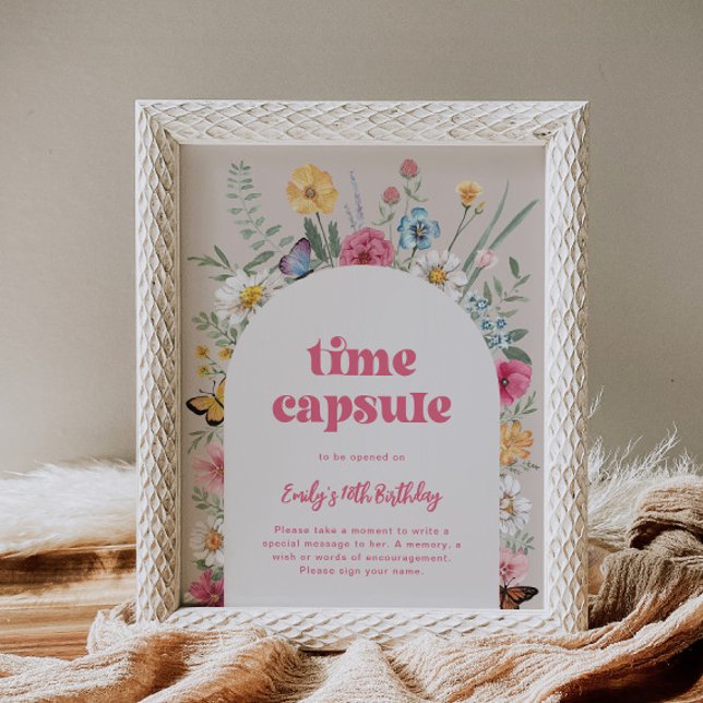 Papier Signe fleur sauvage de l'heure d'anniversaire (Créateur téléchargé)