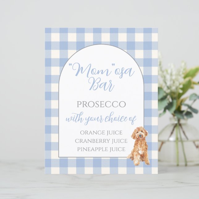 Papier Signes supérieurs de la table de baby showers (Debout devant)