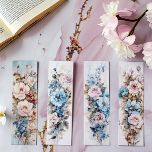 Papier Signets floraux vintages, Signets avec fleurs s1