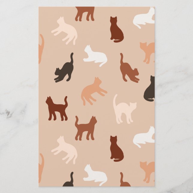 Papier Silhouette de chat (Devant)