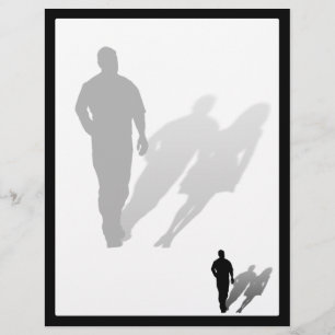 Papier Silhouette de la femme disparue