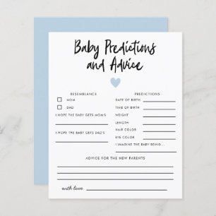 Papier Simple Bleu Coeur Bébé Prédictions et conseils