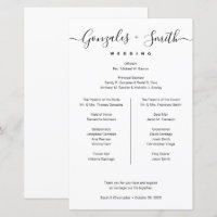 Simple chic noir blanc Personnalisé liste de fête