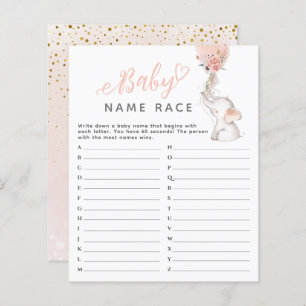 Papier Simple Elephant & Balloon Baby Shower Game