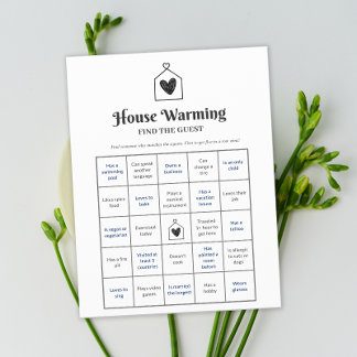 Papier Simple Sweet Heart House Warming Party Jeu de Bing
