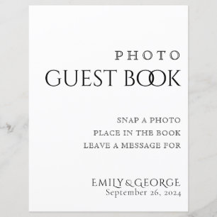 Papier Simply Classic Photo Guest Book Mariage