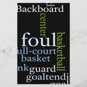 Papier Slam Dunk de Mots : Jeu de Basket-ball des Champio