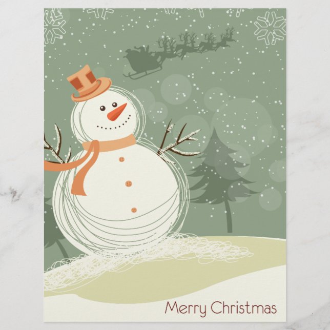 Papier Snowman (Devant)
