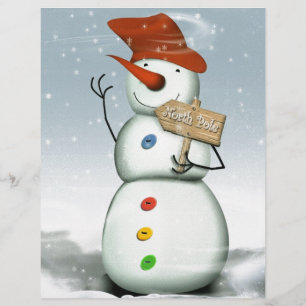 Papier Snowman du Pôle Nord
