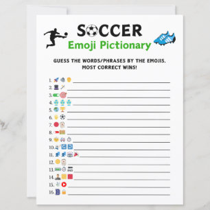 Papier Soccer Emoji Pictionary Jeu