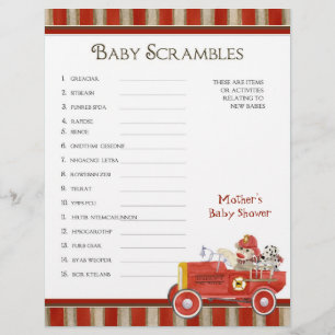Papier Sock Monkey, Douche Bingo n Scramble Jeu