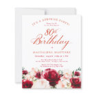 SOIRÉE BUDGET SURPRISE 80e anniversaire Rose rose