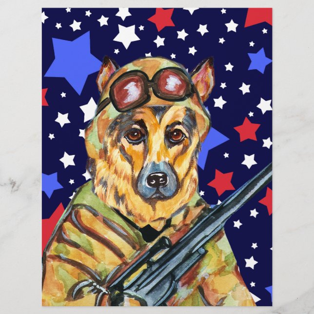 PAPIER SOLDIER ALMAN SHEPHERD (Devant)