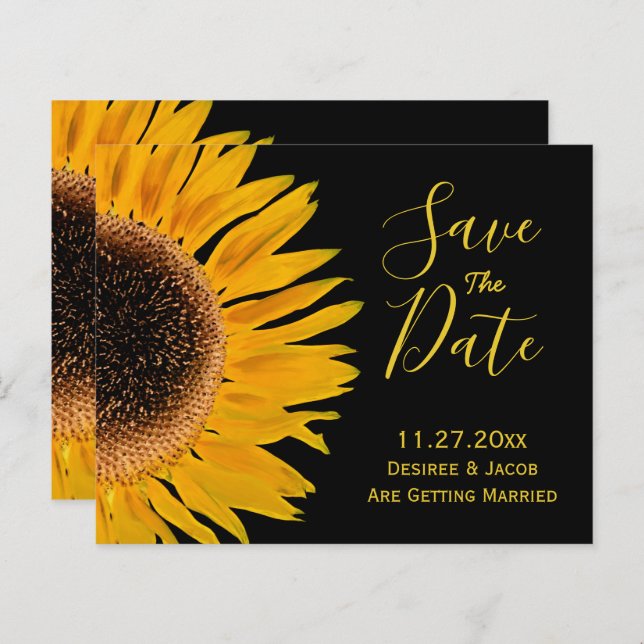 Papier Soleil Jaune Rustique Noir Budget Enregistrer La D (Devant / Derrière)