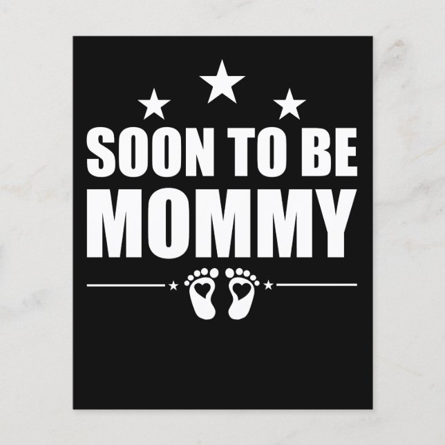 Papier Soon To Be Maman Pregnancy Announcement Reveal Mam (Devant)