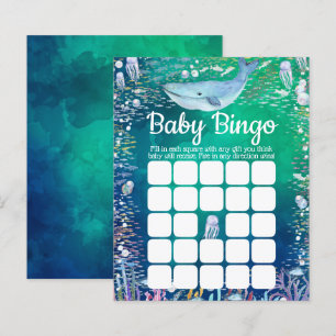 Papier Sous la mer Bingo de Baby shower à thème océaniq