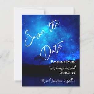 Papier Sous les étoiles Night Sky Wedding Enregistrer la 