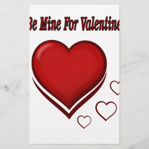 Papier Soyez mien pour Valentine