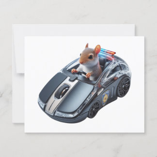 Papier Squirrel Cop in Action : Arrêtez ou je vous clique